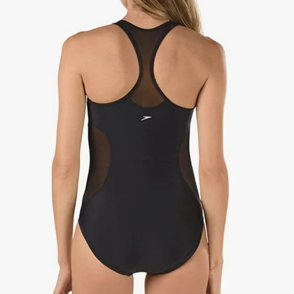 Speedo Black Women's One Piece Swimsuit - Picture 2 of 10